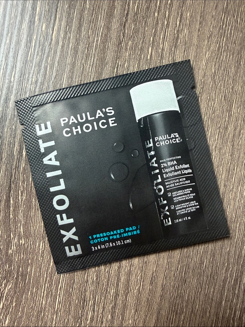 ❤️$1 NWT Paula's Choice 2% BHA Liquid Exfoliant Presoaked Pad